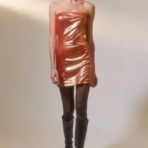 Urban Outfitters Gold Minidress